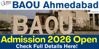 BAOU Admission Begins for January Session 2026; Apply Online @baou.edu.in